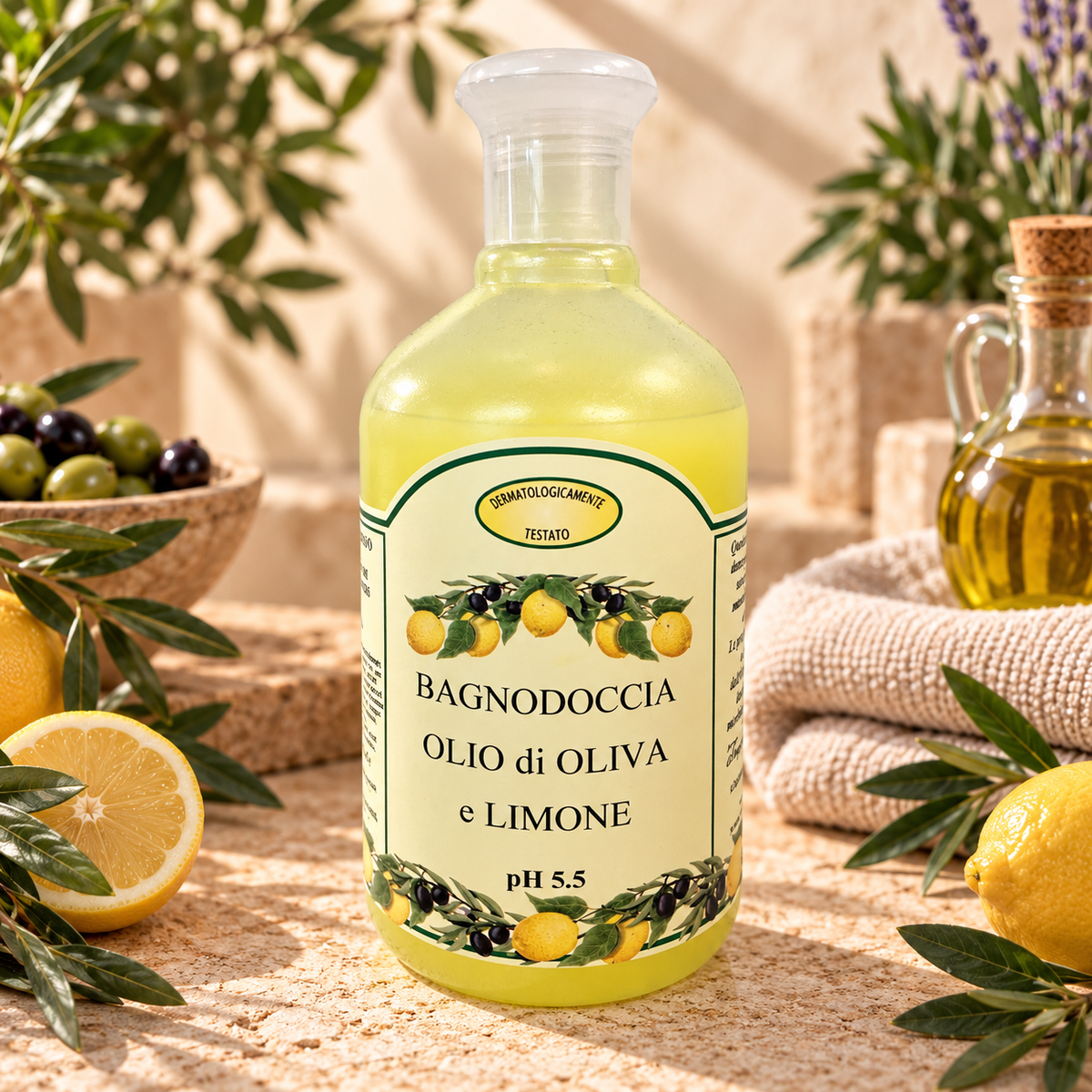 Duschgel Olive & Zitrone, 500ml