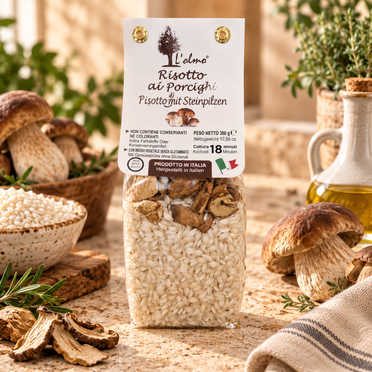 Risotto mit Steinpilzen, 300 g