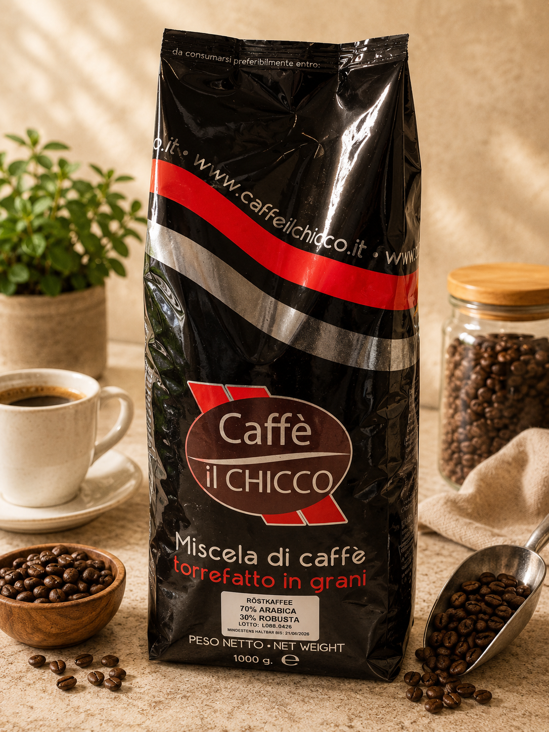 Miscela Gusto Intenso 70% Arabica 30% Robusta, 1Kg